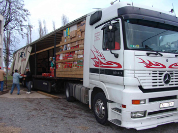 Der LKW ist am 19.12.08 in Vukovar
            angekommen.