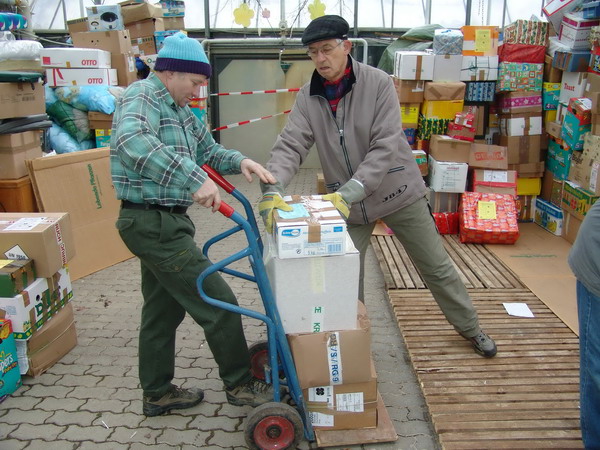 Beim Verladen
